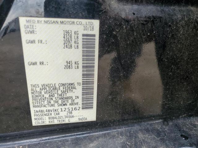 2019 NISSAN ALTIMA S - 1N4BL4BV3KC125162
