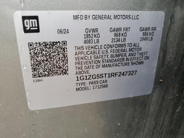 2024 CHEVROLET MALIBU RS 1G1ZG5ST1RF247327