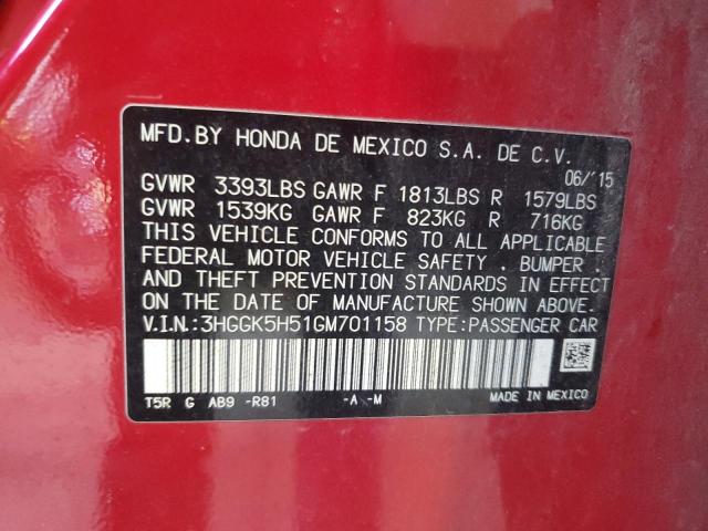 2016 HONDA FIT LX - 3HGGK5H51GM701158