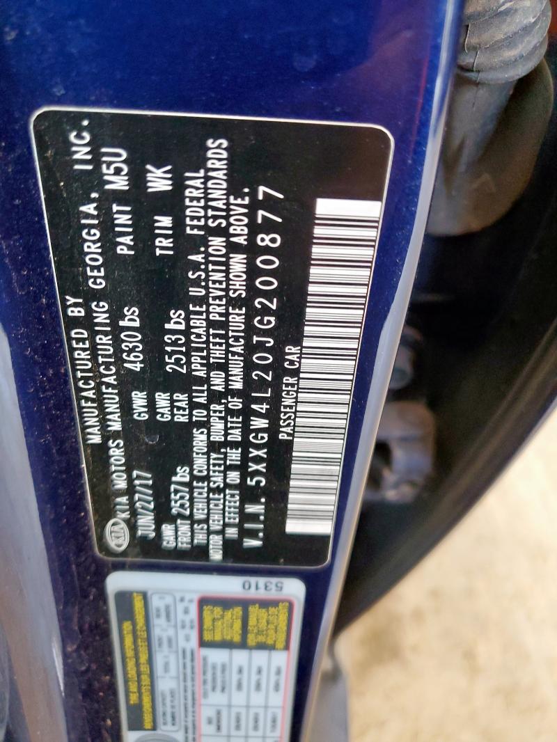 2018 KIA OPTIMA SX 5XXGW4L20JG200877