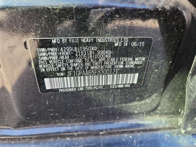 2015 SUBARU IMPREZA - JF1GPAA65F8300121