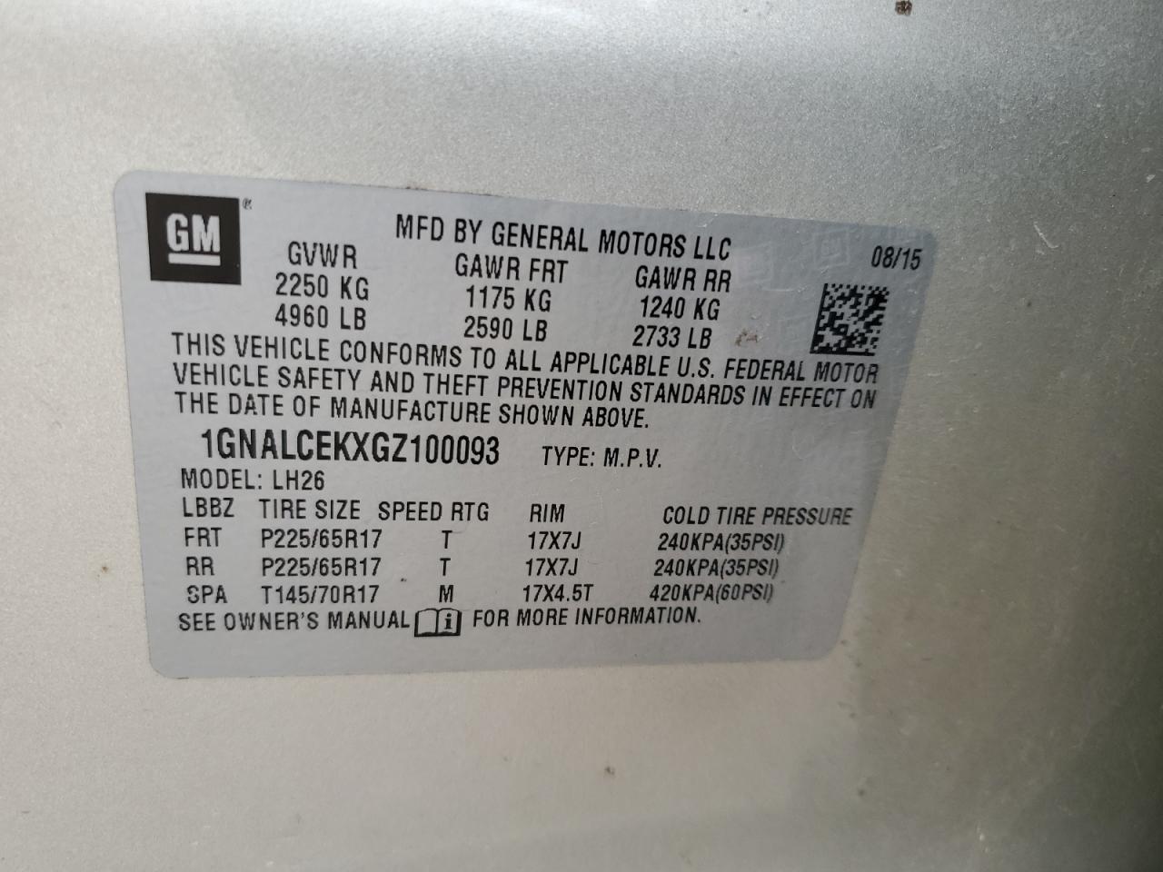 CHEVROLET EQUINOX LT