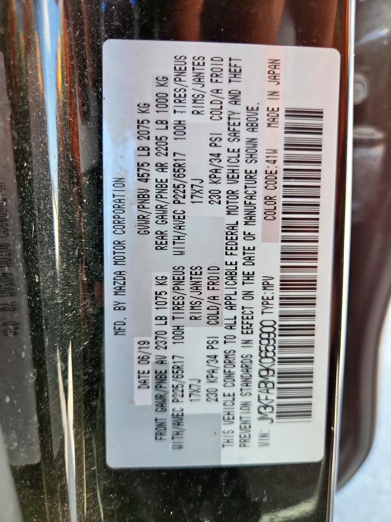 2019 MAZDA CX-5 SPORT - JM3KFABM9K0659900
