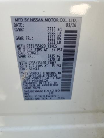 2016 NISSAN PATHFINDER 5N1AR2MM6GC644299
