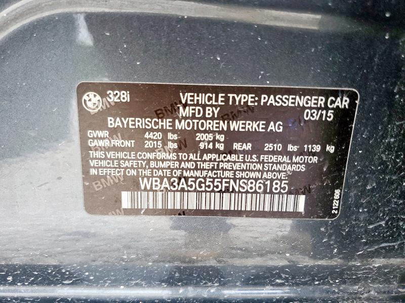 2015 BMW 328 I WBA3A5G55FNS86185