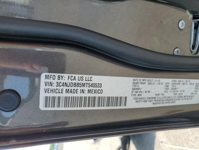2021 JEEP COMPASS LA 3C4NJDBB5MT545533