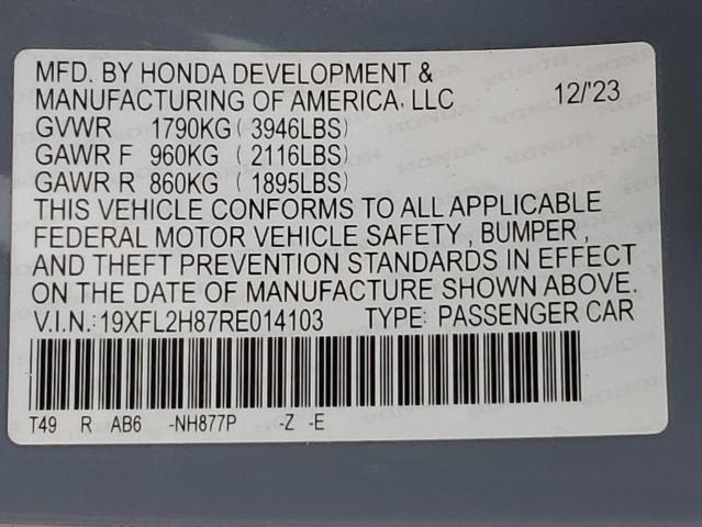 2024 HONDA CIVIC SPOR - 19XFL2H87RE014103