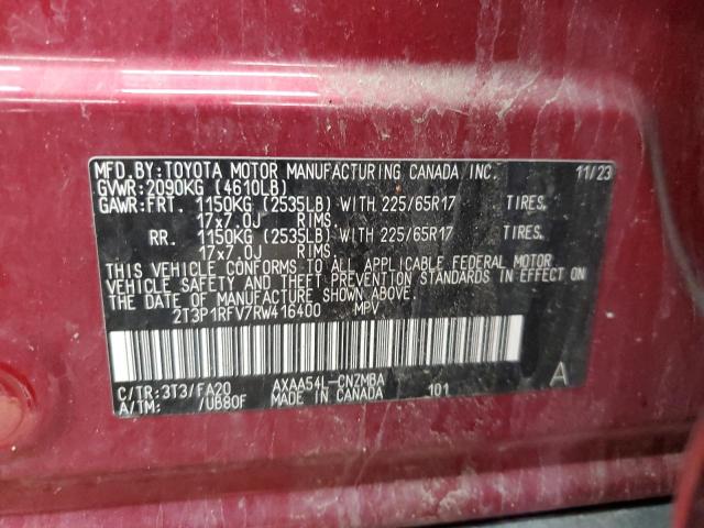 2024 TOYOTA RAV4 XLE 2T3P1RFV7RW416400