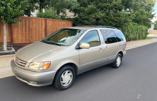 TOYOTA SIENNA LE 2002 brown sports v gas 4T3ZF13CX2U488132 photo #3