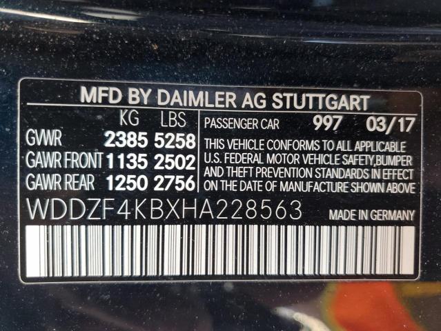 2017 MERCEDES-BENZ E 300 4MAT - WDDZF4KBXHA228563