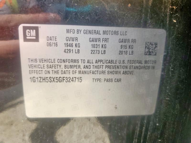 2016 CHEVROLET MALIBU PRE 1G1ZH5SX5GF324715