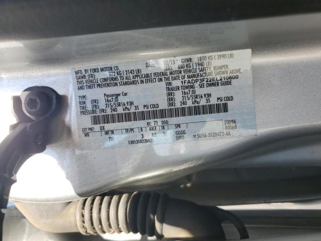 2014 FORD FOCUS SE - 1FADP3F22EL210800
