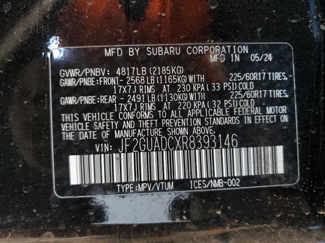 2024 SUBARU CROSSTREK JF2GUADCXR8393146