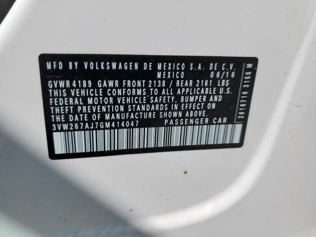 2016 VOLKSWAGEN JETTA S - 3VW267AJ7GM414047