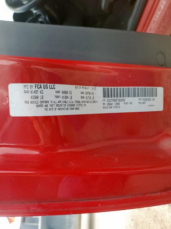 2015 FIAT 500 SPORT 3C3CFFBR2FT663595