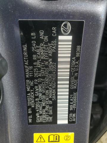 2017 LEXUS ES 350 58ABK1GG7HU043352