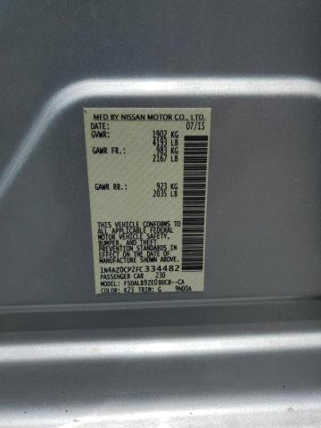 2015 NISSAN LEAF S 1N4AZ0CP2FC334482