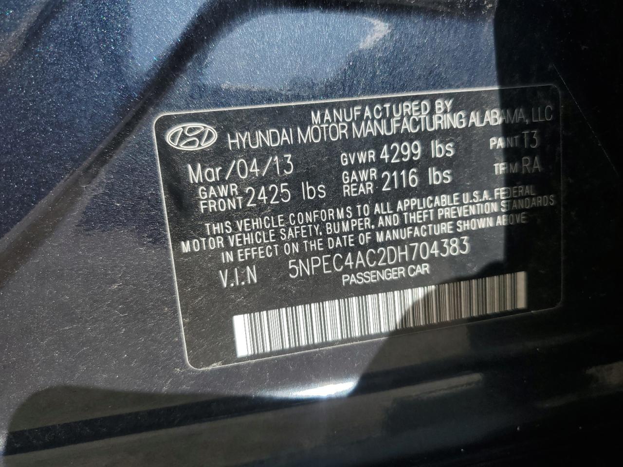 Hyundai Sonata se 2013