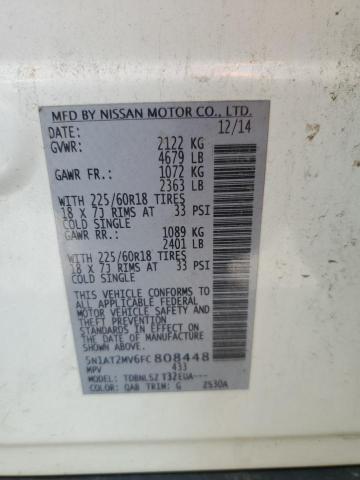 2015 NISSAN ROGUE S 5N1AT2MV6FC808448