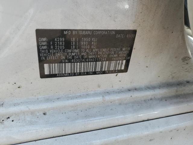2022 SUBARU IMPREZA SP 4S3GTAL65N3717348