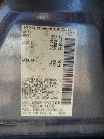 2017 NISSAN ALTIMA 2.5 - 1N4AL3AP8HN364566