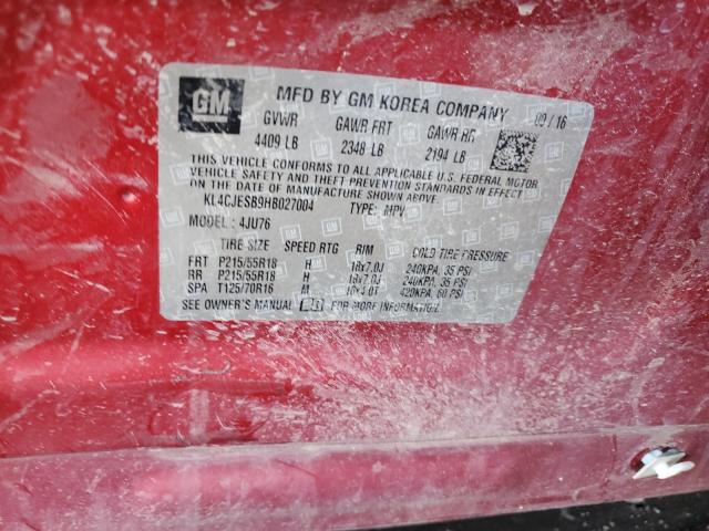 2017 BUICK ENCORE PRE - KL4CJESB9HB027004