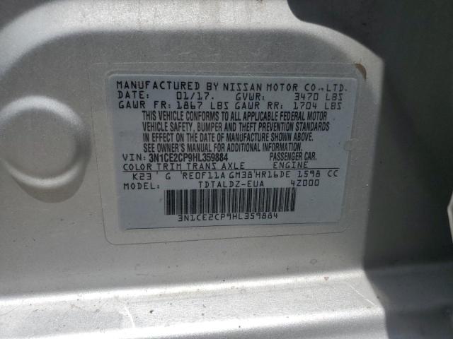 2017 NISSAN VERSA NOTE S 3N1CE2CP9HL359884