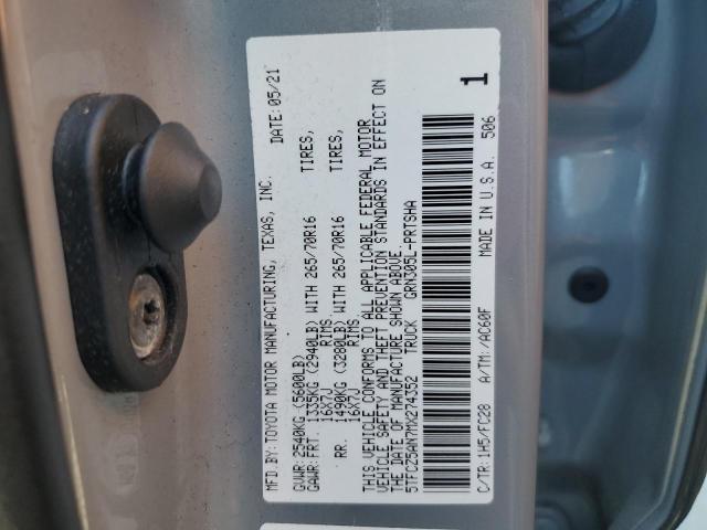2021 TOYOTA TACOMA DOU 5TFCZ5AN7MX274352