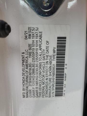 2022 HONDA ODYSSEY EL 5FNRL6H91NB009531