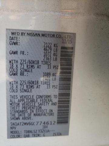 2016 NISSAN ROGUE S - 5N1AT2MV6GC774612