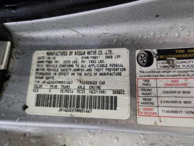 2017 NISSAN 370Z BASE JN1AZ4EH7HM951447