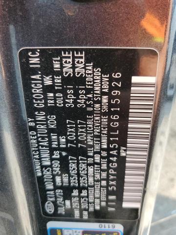 2020 KIA SORENTO S 5XYPG4A51LG615926