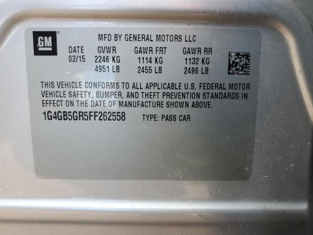 2015 BUICK LACROSSE - 1G4GB5GR5FF262558