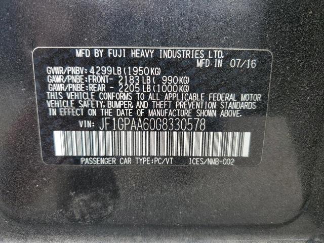 2016 SUBARU IMPREZA JF1GPAA60G8330578