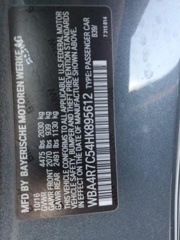 2017 BMW 430I WBA4R7C54HK895612