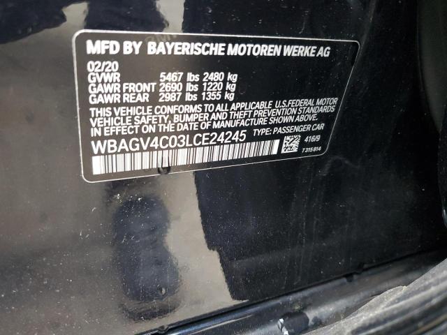 2020 BMW 840XI WBAGV4C03LCE24245