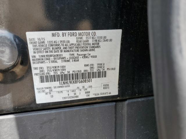 2015 LINCOLN MKS 1LNHL9EK8FG608501