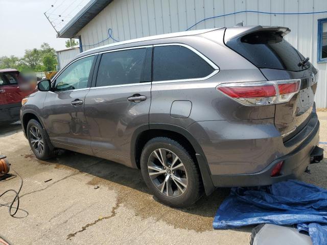 Vin: 5tdjkrfh4gs502677, lot: 59914305, toyota highlander xle 20162
