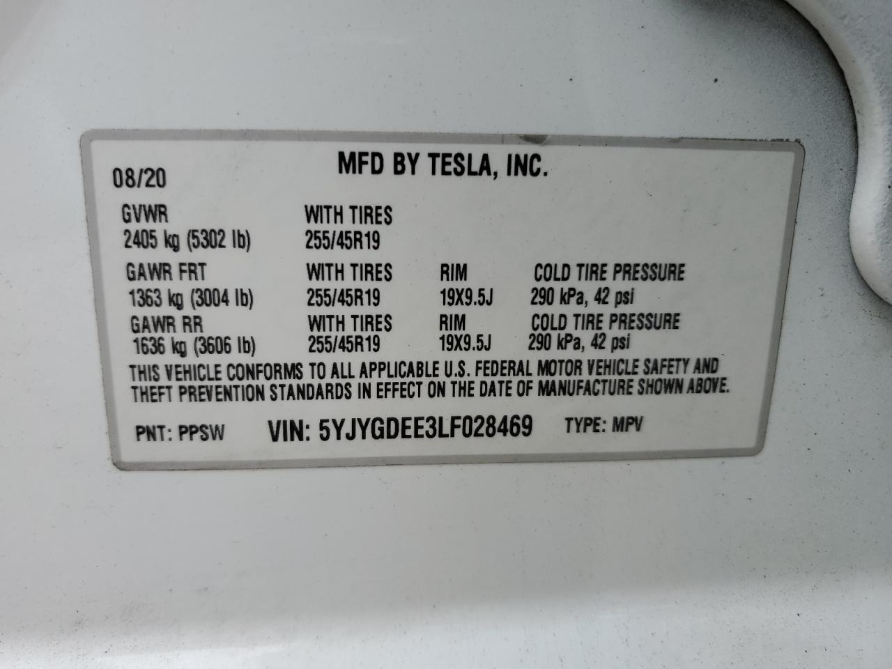 Tesla Model y 2020
