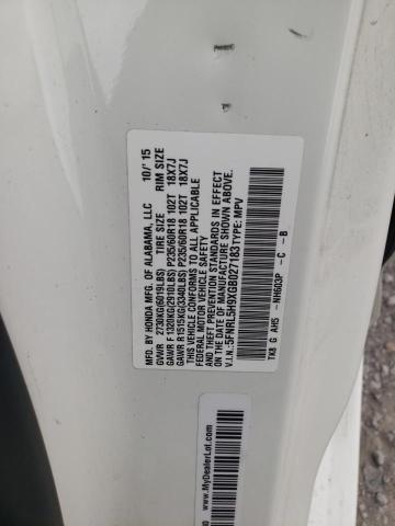 2016 HONDA ODYSSEY TO - 5FNRL5H9XGB027183