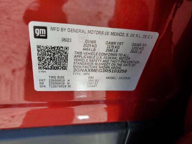 2024 CHEVROLET EQUINOX RS 3GNAXMEG3RS103259