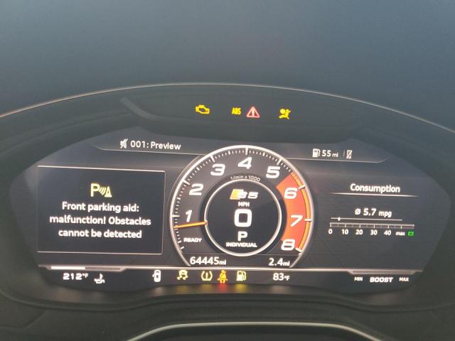 2019 AUDI S5 PREMIUM WAUB4CF50KA078483