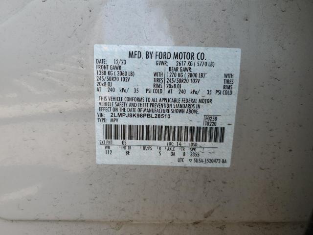 2023 LINCOLN NAUTILUS R 2LMPJ8K98PBL28510