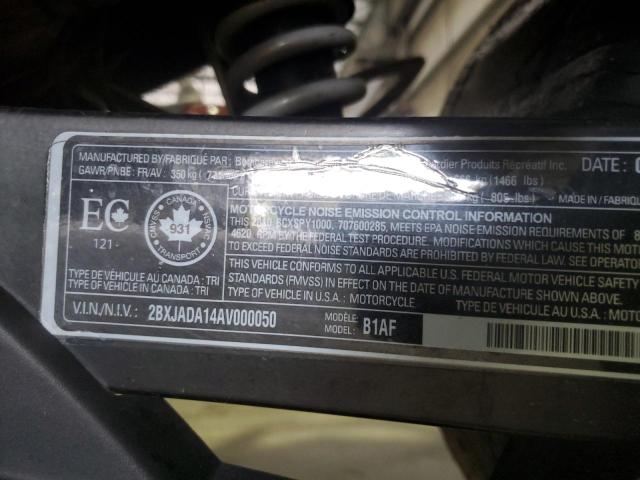 2010 CAN-AM SPYDER ROA 2BXJADA14AV000050
