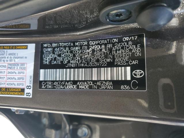 2018 TOYOTA CAMRY L - JTNB11HK4J3039722