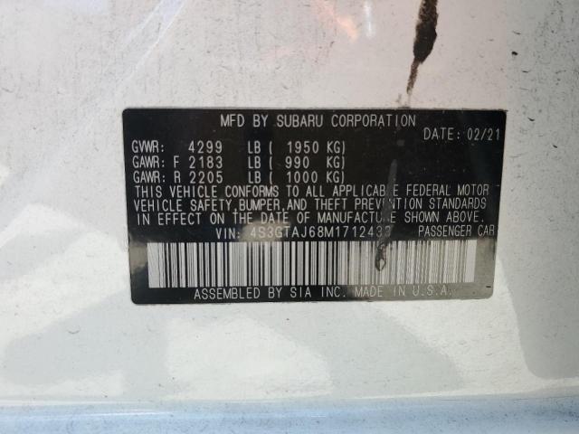 2021 SUBARU IMPREZA SP 4S3GTAJ68M1712433