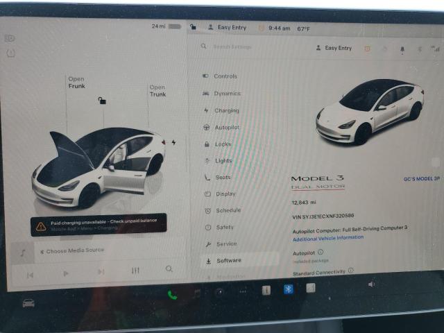 2022 TESLA MODEL 3 5YJ3E1ECXNF320586