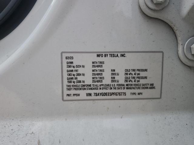 2023 TESLA MODEL Y - 7SAYGDEE5PF676775