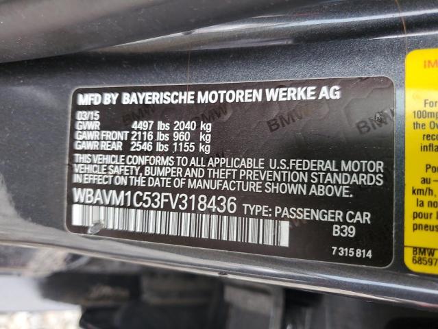 2015 BMW X1 SDRIVE2 - WBAVM1C53FV318436