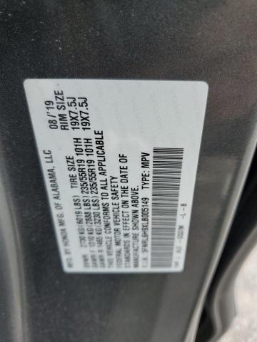 2020 HONDA ODYSSEY EL 5FNRL6H9XLB005149